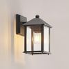Lindby Außen-Wandleuchte Giavanna, Metall, Schwarz IP43, 1 x 60 W Bild 4