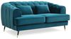 Menzzo Boudoir Glams Polstersofa, 2-Sitzer, Velours, Entenblau Bild 4