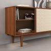 IDIMEX Sideboard SIMONA, Anrichte Kommode Rattan Geflecht Schiebetüren 4 Schubladen Massivholz Bild 4