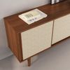IDIMEX Sideboard SIMONA, Anrichte Kommode Rattan Geflecht Schiebetüren 4 Schubladen Massivholz Bild 3