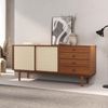 IDIMEX Sideboard SIMONA, Anrichte Kommode Rattan Geflecht Schiebetüren 4 Schubladen Massivholz Bild 2