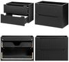 Waschtisch Skelbolu 100x60x40 cm Schwarz [en. casa] Bild 5