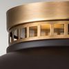 Hinkley HK-AMELIA-F-M-RB Deckenleuchte AMELIA E27 2x40W Stahl Bronze Glas H:17cm B:32. 4cm dimmbar Bild 4