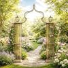 Rosenbogen Metall Kletterhilfe 93969 275x172 cm Gartenbogen Rankhilfe Rankgitter Torbogen Bild 3