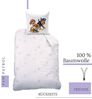 MTOnlinehandel Kinderbettwäsche Paw Patrol 135x200 + 80x80 cm, 100 % Baumwolle, Renforcé, 2 teilig, Bettwäsche-Set Skye & Everest für Kinder, Mädchen und Jungen Bild 3