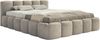 Selsey Polsterbett 200x200 cm Modernes Design, Stabiler Metallrahmen mit Gasdruckfedern Piano-Veloursstoff in Taupe Bett mit Bettkasten Maximale Belastung 250 kg Bild 3