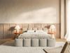 Selsey Polsterbett 200x200 cm Modernes Design, Stabiler Metallrahmen mit Gasdruckfedern Piano-Veloursstoff in Taupe Bett mit Bettkasten Maximale Belastung 250 kg Bild 5