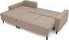 Selsey - Nalika L-förmiges Eckschlafsofa mit Aufbewahrungsbox aus hydrophobem Velours in Dunkelbeige auf der linken Seite Bild 5