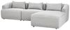 Ecksofa SVANSELE Stoff Grau Linksseitig Bild 4