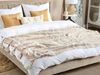 Beliani 'Yarseli' Kuscheldecke, Baumwollmischgewebe beige, 130 x 170 cm Bild 2