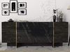 Sideboard Veyron Rebab Braun Dunkelgrau ( Marmor Optik ) Bild 2