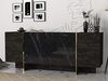 Sideboard Veyron Rebab Braun Dunkelgrau ( Marmor Optik ) Bild 4