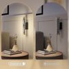 HOMCOM Wandleuchte mit LED Lichte, Gitterdesign, dimmbar, für Wohnzimmer, Schlafzimmer, Metall, Schwarz Bild 4