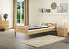 Kieferbett natur Einzelbett 80x200 Massivholz-Bettgestell Futonbett ohne Rollrost 60.32-08 oR Bild 2