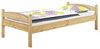 Kieferbett natur Einzelbett 80x200 Massivholz-Bettgestell Futonbett ohne Rollrost 60.32-08 oR Bild 4