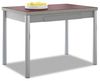 ASTIMESA Ausziehbarer Küchentisch, Aluminiumgestell, Bordeaux, ideal für kleine Räume, Maße: 90x50 cm, ausziehbar 140x50 cm Bild 1