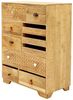 Kommode Manu 90x115x45 aus Mangoholz Bild 4