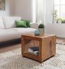 Wohnling Sheesham Massiv-Holz Couchtisch 50x50 cm Bild 4