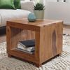 Wohnling Sheesham Massiv-Holz Couchtisch 50x50 cm Bild 2
