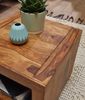 Wohnling Sheesham Massiv-Holz Couchtisch 50x50 cm Bild 5
