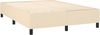 vidaXL Boxspringbett mit Matratze Creme 140x190 cm Stoff, Härtegrad: H2 [3141694] Bild 4