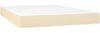 vidaXL Boxspringbett mit Matratze Creme 140x190 cm Stoff, Härtegrad: H2 [3141694] Bild 5