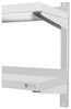 Royal Catering Hängeregal 140 cm Wandbord Gastro doppeltes Wandregal Edelstahl Regal Wandbord Bild 5