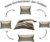 Bettwaesche-mit-Stil Mako-Satin / Baumwollsatin Bettwäsche uni / einfarbig braun Kissenbezug 80x80 cm Bild 5