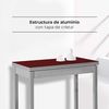 ASTIMESA Buchtyp Küchentisch, Metall, Rot, 80x40 cm bis 80x80 cm Bild 4