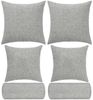 Selfitex Sofakissen 6-tlg. Kissen Set, 2x großes Kissen/2x kleines Kissen/2x Nackenrolle, (6er Set, 2x 60x80 cm, 2x 50x50 cm, 2x 19x65 cm), für Sofa, Couch, Bett oder als Polster jeglicher Art Bild 5