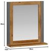 Bad Spiegel Detroit aus recycelter Pinie mit Metall grau Bild 4