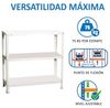 Simonrack Schwerlastregal, Lagerregal, 90 x 90 x 50 Metallregal, Kellerregal, Biegestelle 75 kg, 3 Fachböden, Weiss - Advantage Bild 5