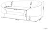 3-Sitzer Sofa Samtstoff hellbeige gold SAVAR Bild 3