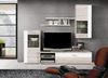 FORTE Hot Shot Wohnwand mit LED Beleuchtung, Holzwerkstoff, Beige/Braun/Weiß, 213 x 184 x 41,3 cm Bild 2