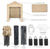 All Seasons Gazebos 3x2 m vollständig wasserdichtes Faltpavillon mit 4 hochwertigen Seitenteilen - Beige Bild 4