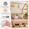 Laleni Spannbettlaken Stubenwagen oval 38x77 cm - Oeko-Tex Zertifiziert, 100% Baumwolle, atmungsaktives Spannbetttuch Jersey Baby, 135 g/m², Rosa Bild 4