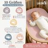 Laleni Spannbettlaken Stubenwagen oval 38x77 cm - Oeko-Tex Zertifiziert, 100% Baumwolle, atmungsaktives Spannbetttuch Jersey Baby, 135 g/m², Rosa Bild 2