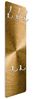 Bilderdepot24 Garderobenpaneel gold Muster Goldener Kreis gebürstet Design (ausgefallenes Flur Wandpaneel mit Garderobenhaken Kleiderhaken hängend), moderne Wandgarderobe - Flurgarderobe im schmalen Hakenpaneel Design Bild 5