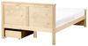 Bett mit 2 Schubladen DAUPHIN Kiefernholz Hellbraun 120 x 200 cm Bild 5