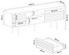 Fernsehschrank Vare 165x40x66 cm Weiß/Walnussoptik [en. casa] Bild 4
