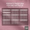 Bettwaesche-mit-Stil Mako-Satin Spannbettlaken rosa 100x200cm Höhe 5-10cm Bild 5