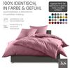 Bettwaesche-mit-Stil Mako-Satin Spannbettlaken rosa 100x200cm Höhe 5-10cm Bild 4