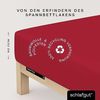 Schlafgut Frottee Spannbetttuch Frottex|120x200 - 130x200 cm| red-deep Bild 2