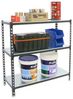 Simonrack Schwerlastregal, Lagerregal, 90 x 120 x 50 cm, Metallregal, Kellerregal, Biegestelle 200 kg, 3 Fachböden, Anthrazit/Verzinkt - Simonclick Bild 4