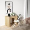 Skraut Home - Ausziehbarer Konsolentisch bis 140 cm - Maße geschlossen: 78 x 90 x 50 cm - Widerstandsfähiges Material - Eiche - Ideal für Ihr Esszimmer, Wohnzimmer oder Ihren Schreibtisch Bild 4