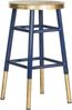 SAFAVIEH Glam Bar & Counter Stool, in Navy and Gold Bild 4