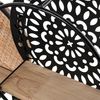 DRW Wandregal mit 4 Einlegeböden aus Holz, Metall und Weide in Natur und Schwarz, 37 x 11 x 86 cm Bild 4