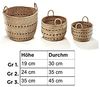 Kobolo Aufbewahrungskorb Dekokorb Set aus Seegras mit Griffen Bild 2