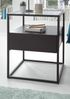'Evora' Beistelltisch, schwarz matt/ schwarz, 54 x 43 x 43 cm Bild 2