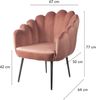 MONTEMAGGI Sessel, Holz, Rosa, 64X67X77 cm Bild 2